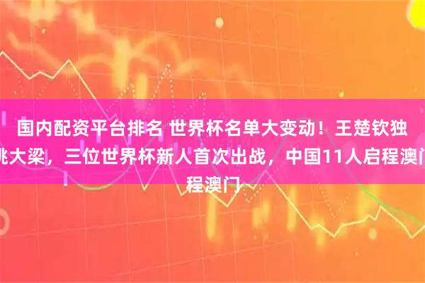 国内配资平台排名 世界杯名单大变动!王楚钦独挑大梁,三位世界杯新人首次出战,中国11人启程澳门